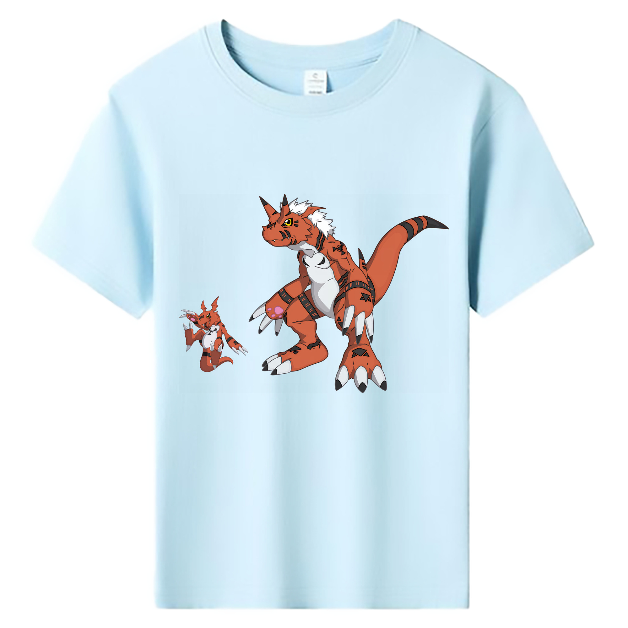 （画像用） Digimon デジタルモンスター/デジモン 綿100％キッズTシャツ（フロントプリント）